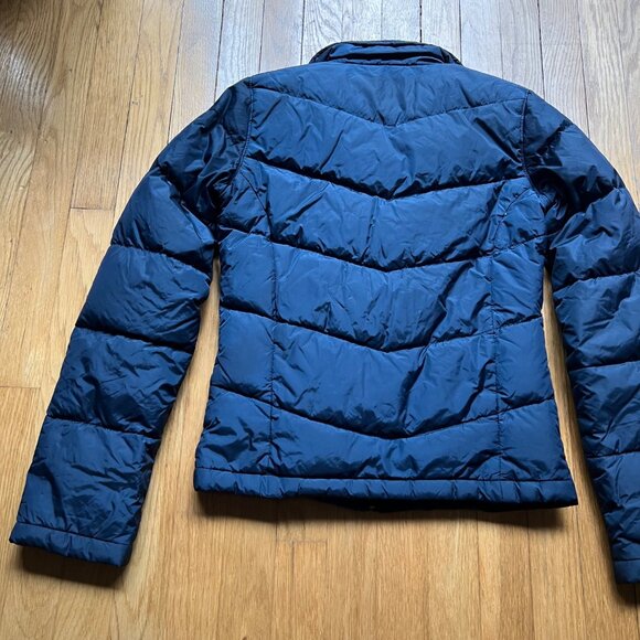 Abercrombie & Fitch Size XS Navy Blue Quilted Down Fill Full Zip Puffer Jacket - Picture 11 of 11